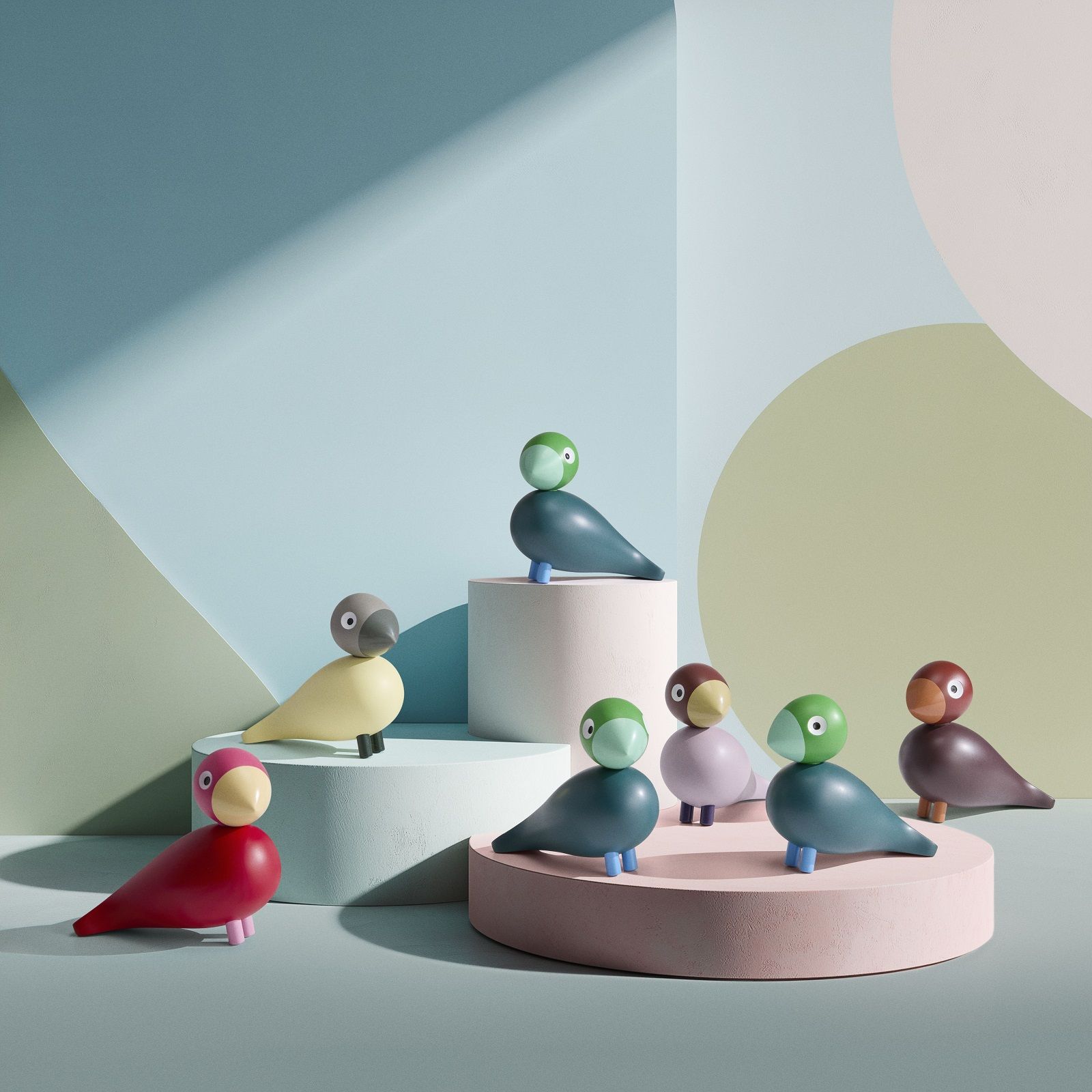 Birk Year Bird 2026 H12,5 cm donkergroen LIMITED EDITION Kay Bojesen