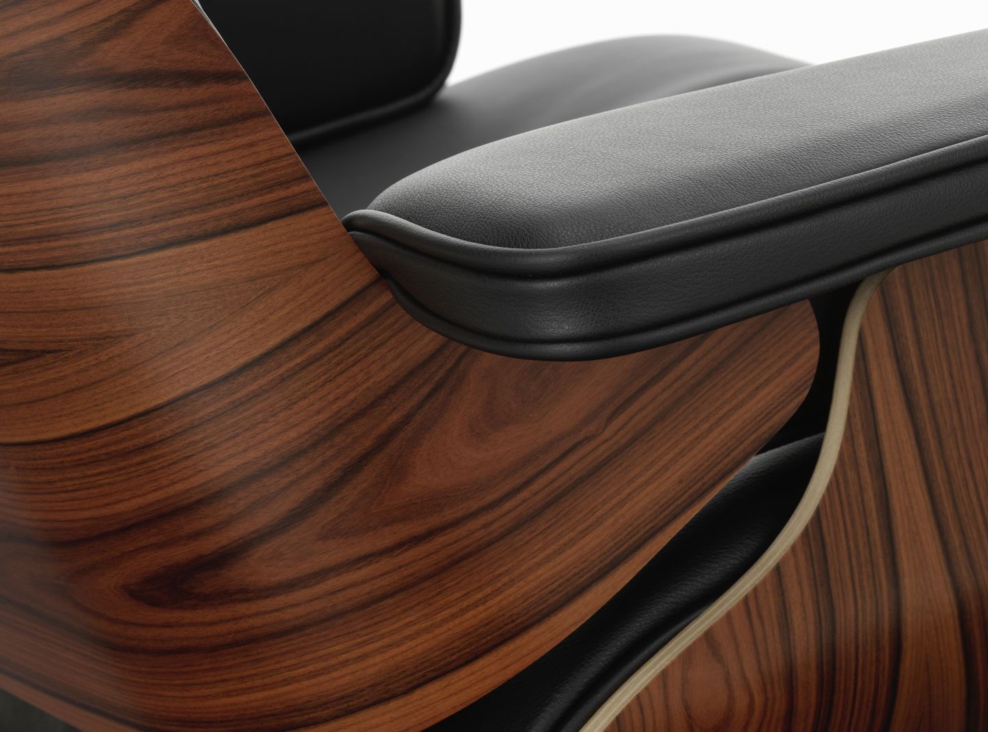 Eames Lounge Chair & Ottoman fauteuil VOORKEURSCOMBINATIE Premium leer en palissander Vitra 