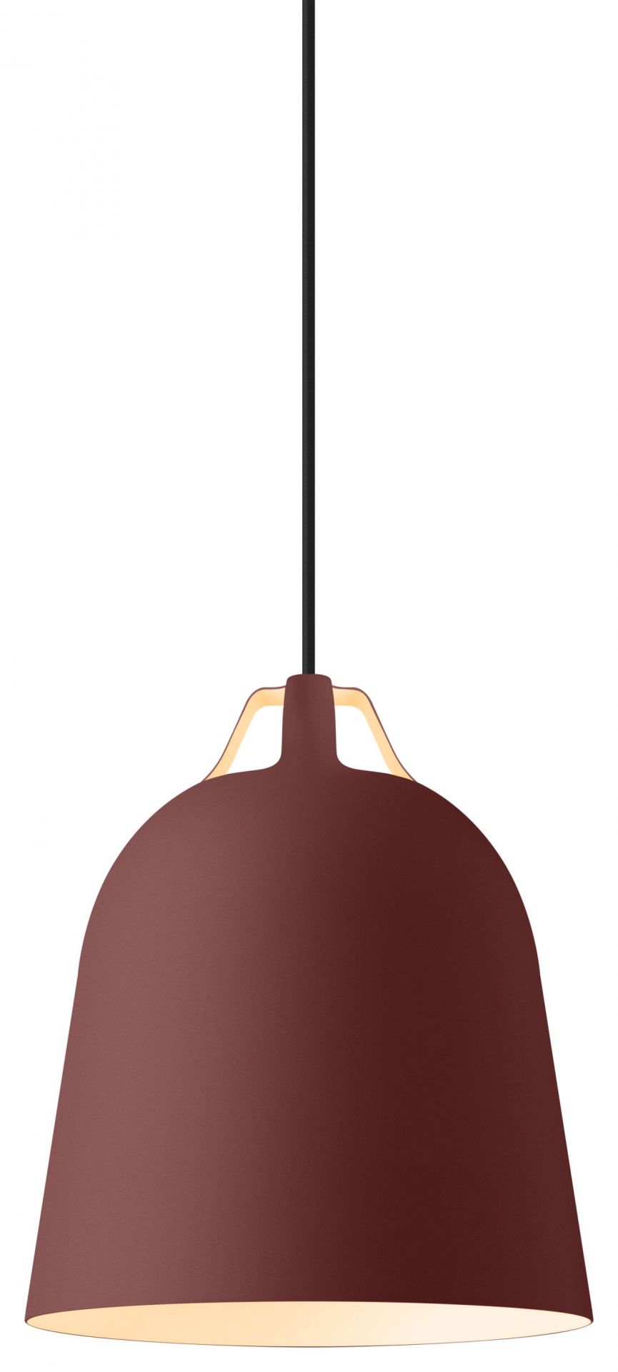Burgunderrote Clover Pendelleuchte von Eva Solo, Durchmesser 21 cm, moderne Hängelampe für Wohnräume.