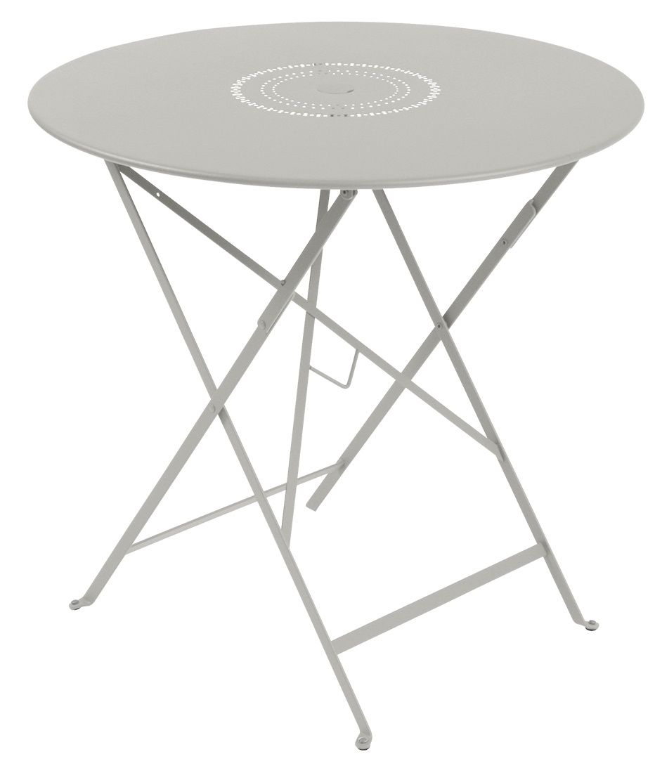 Floréal Tisch Outdoor von Fermob, runder Gartentisch aus Metall, klappbar und wetterfest für Balkon und Terrasse.