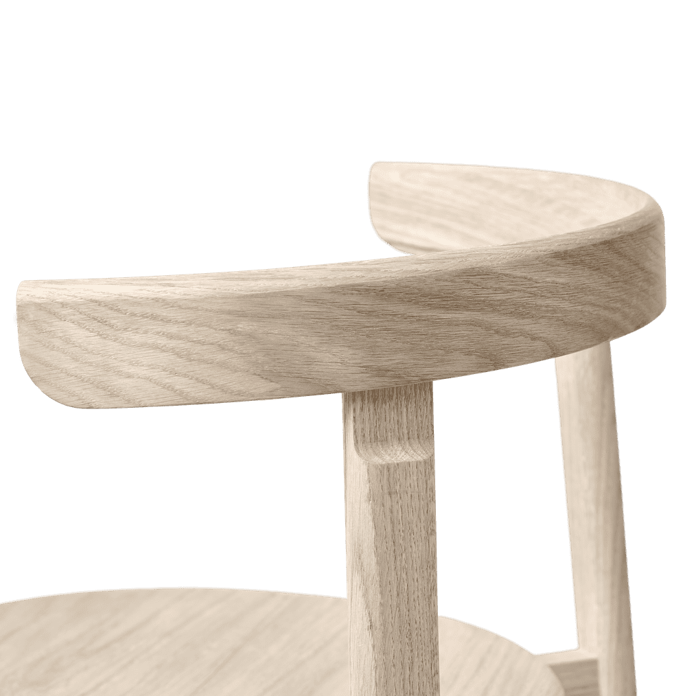 Lunar-stoel eikenhout Form & Refine
