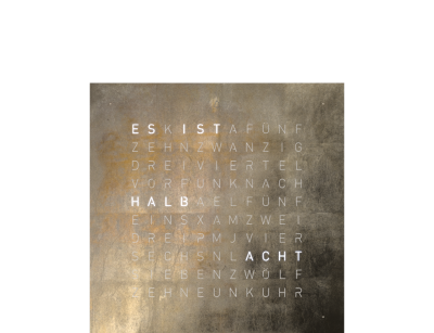 Voorpagina voor Earth 13.5 Tafelklok Duits QLOCKTWO