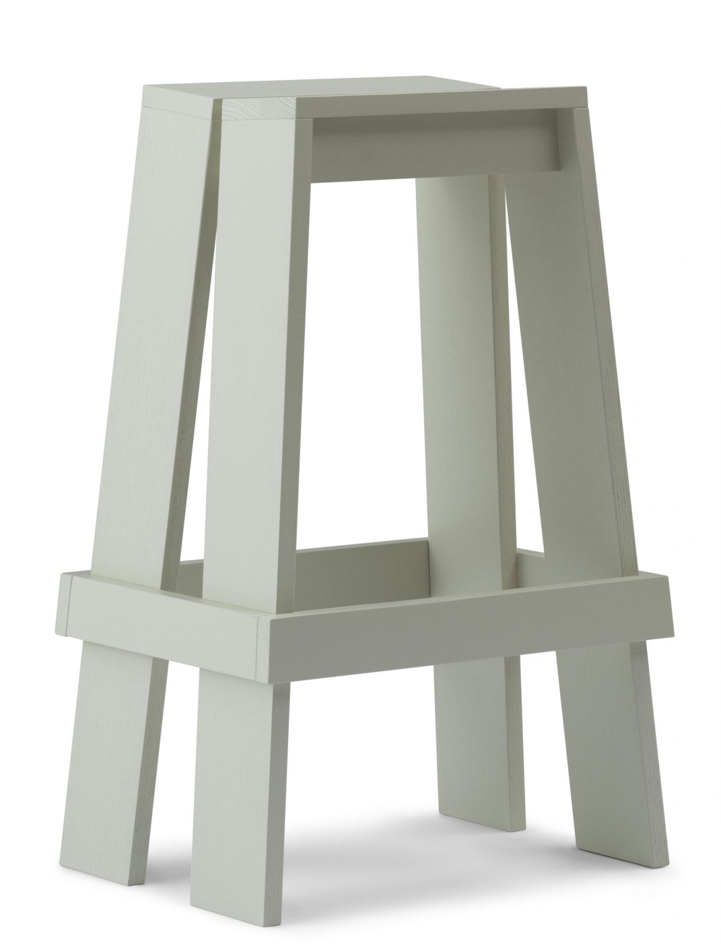 Let Barstool Barhocker H 75 cm von Normann Copenhagen aus hellem Holz, modernes Design.