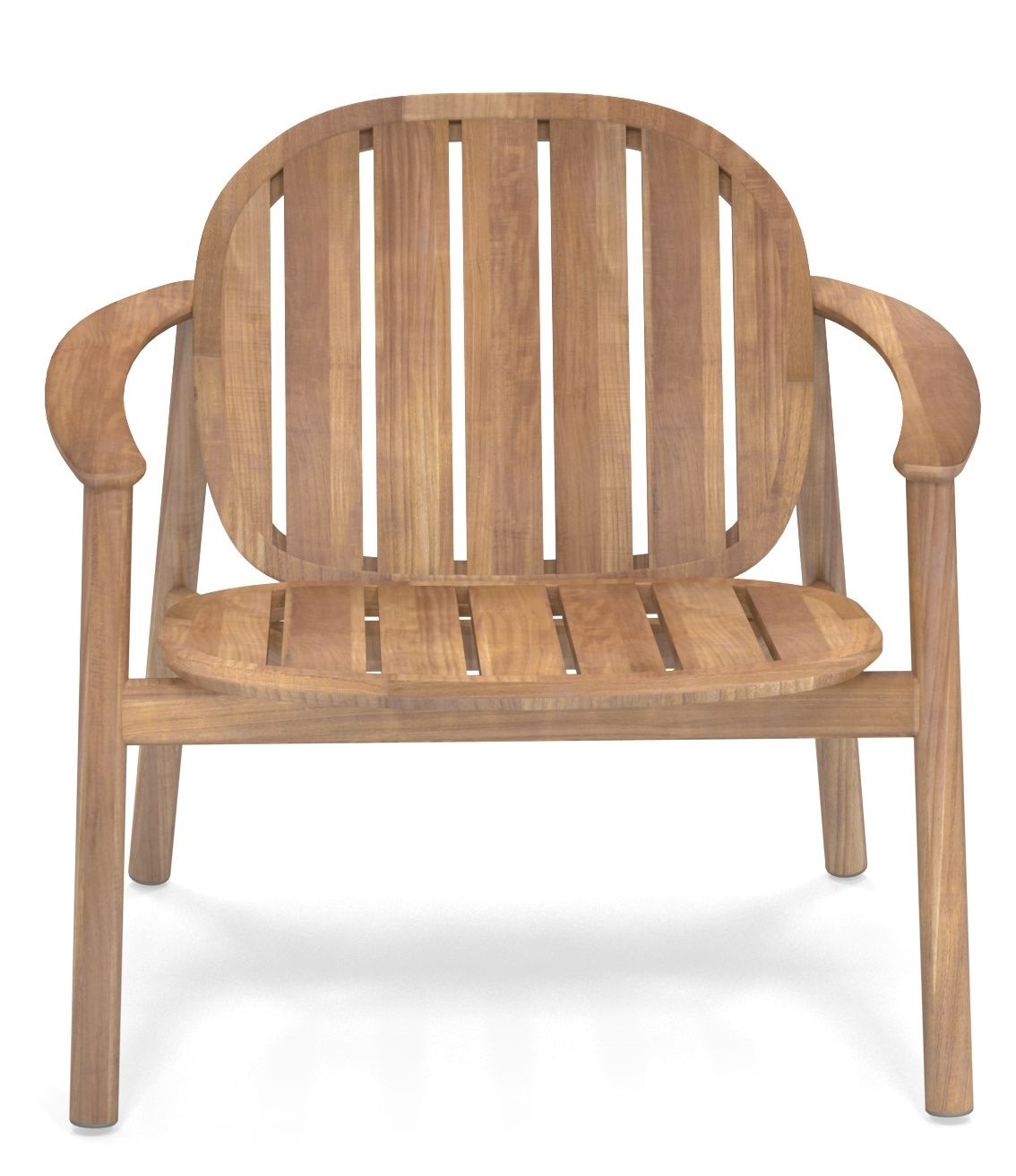 Twins Lounge Chair von Emu, Armlehnstuhl aus Holz für den Garten und die Terrasse.