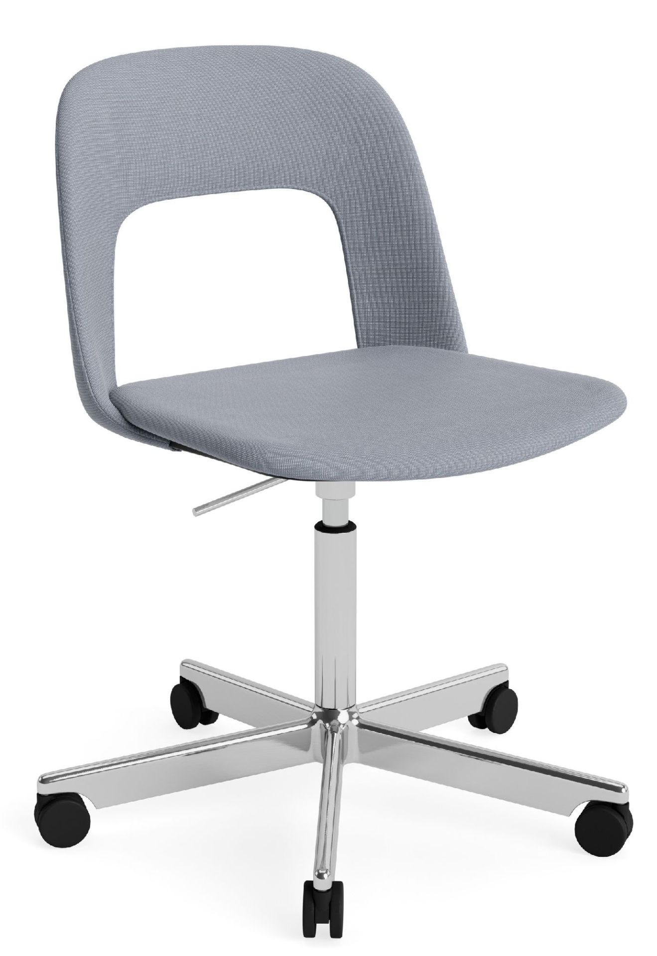 Layout Side Chair 144 stoel met vijfsterrenvoet van Hay