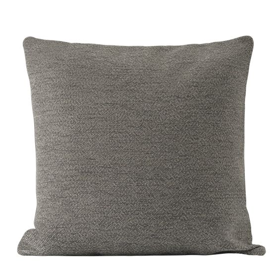 Graues Mingle Cushion Kissen von Muuto mit feiner Textur für Wohnzimmer und Schlafzimmer.