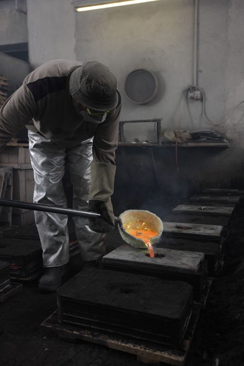 Art Déco 1930 Deurkruk Tecnolumen gepolijst nikkel