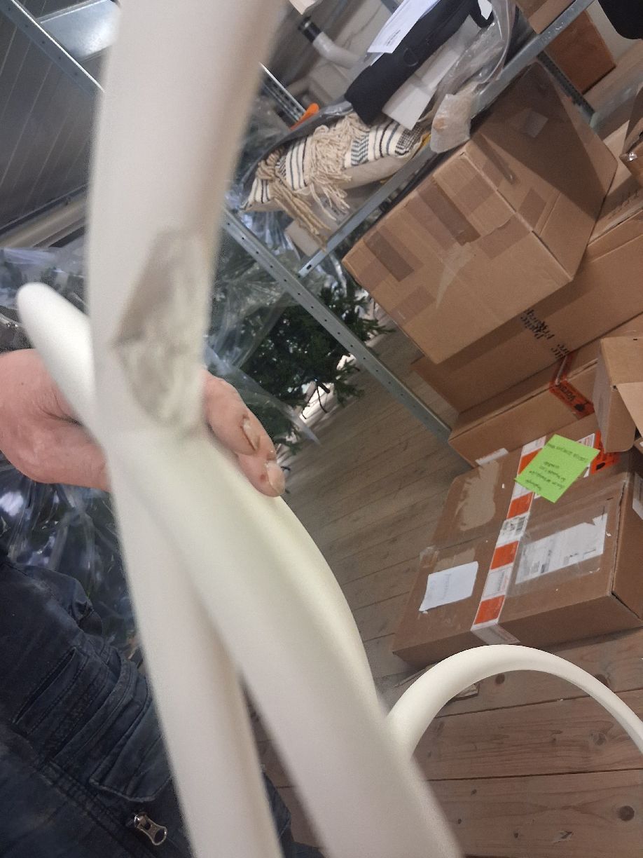 Sissi fauteuil WIT Driade EXEMPLAAR MET GEBREKEN