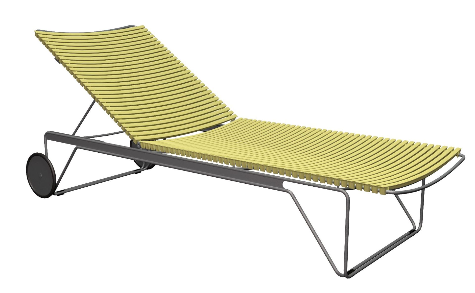 Click verstelbare chaise longue voor buiten Houe