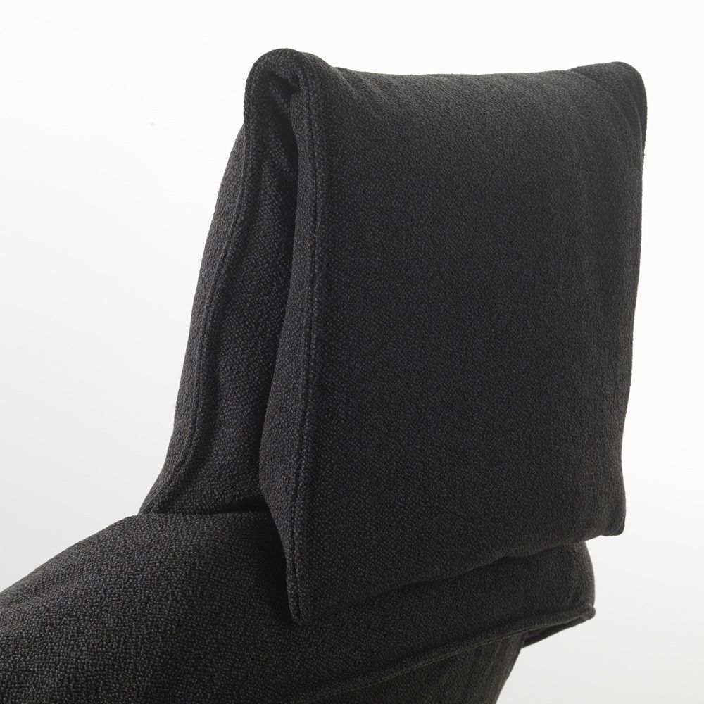 Bascule Fauteuil met hoge rugleuning en voetenbank Vitra