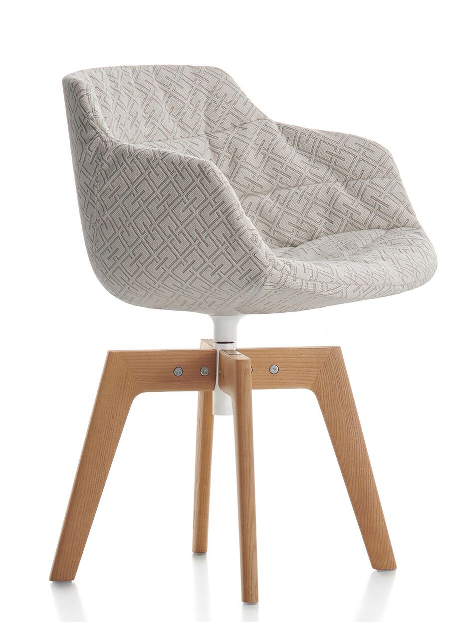 Flow Armchair, fauteuil met armleuningen van MDF Italia