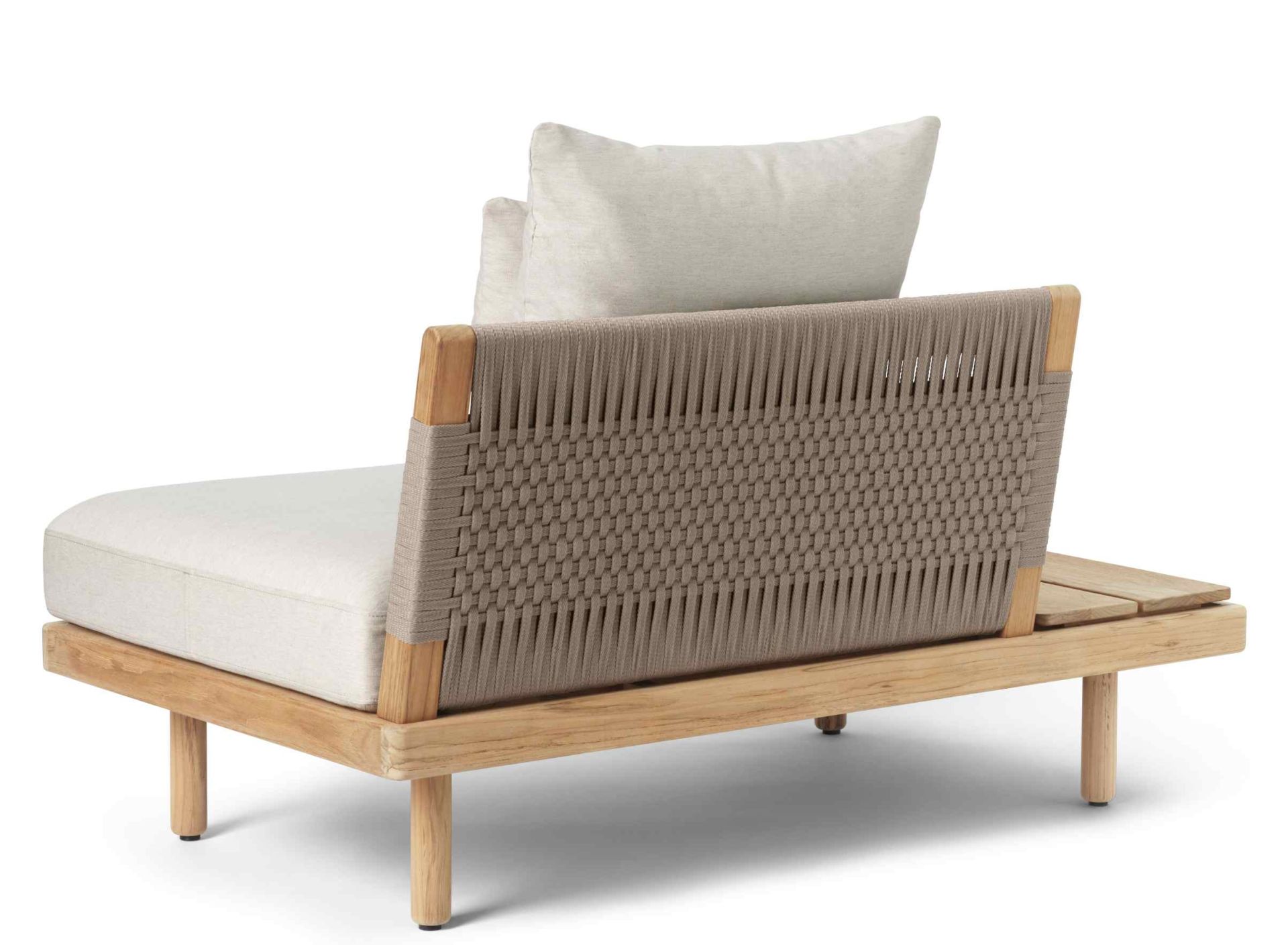 E530 Embrace Sofa Modul von Carl Hansen & Søn für den Außenbereich mit geflochtener Rückenlehne.