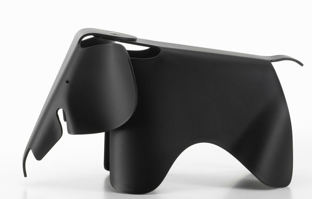 Eames Elephant-kruk RE Vitra diepzwart