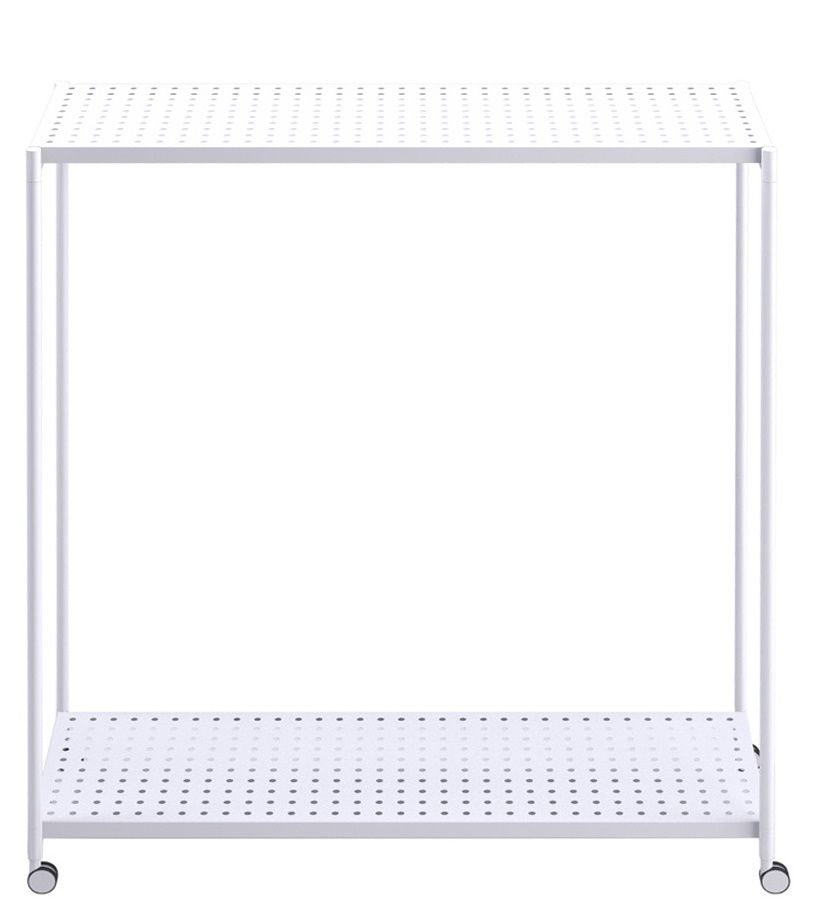 Weißer Meeting Kleiderbügelständer von Rexite mit Rollen, minimalistisches Design für Büro und Konferenzraum.