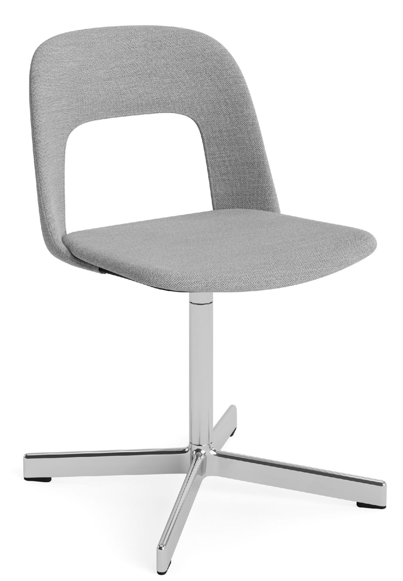 Layout Side Chair 134 stoel met vierpotig draaivoet van Hay