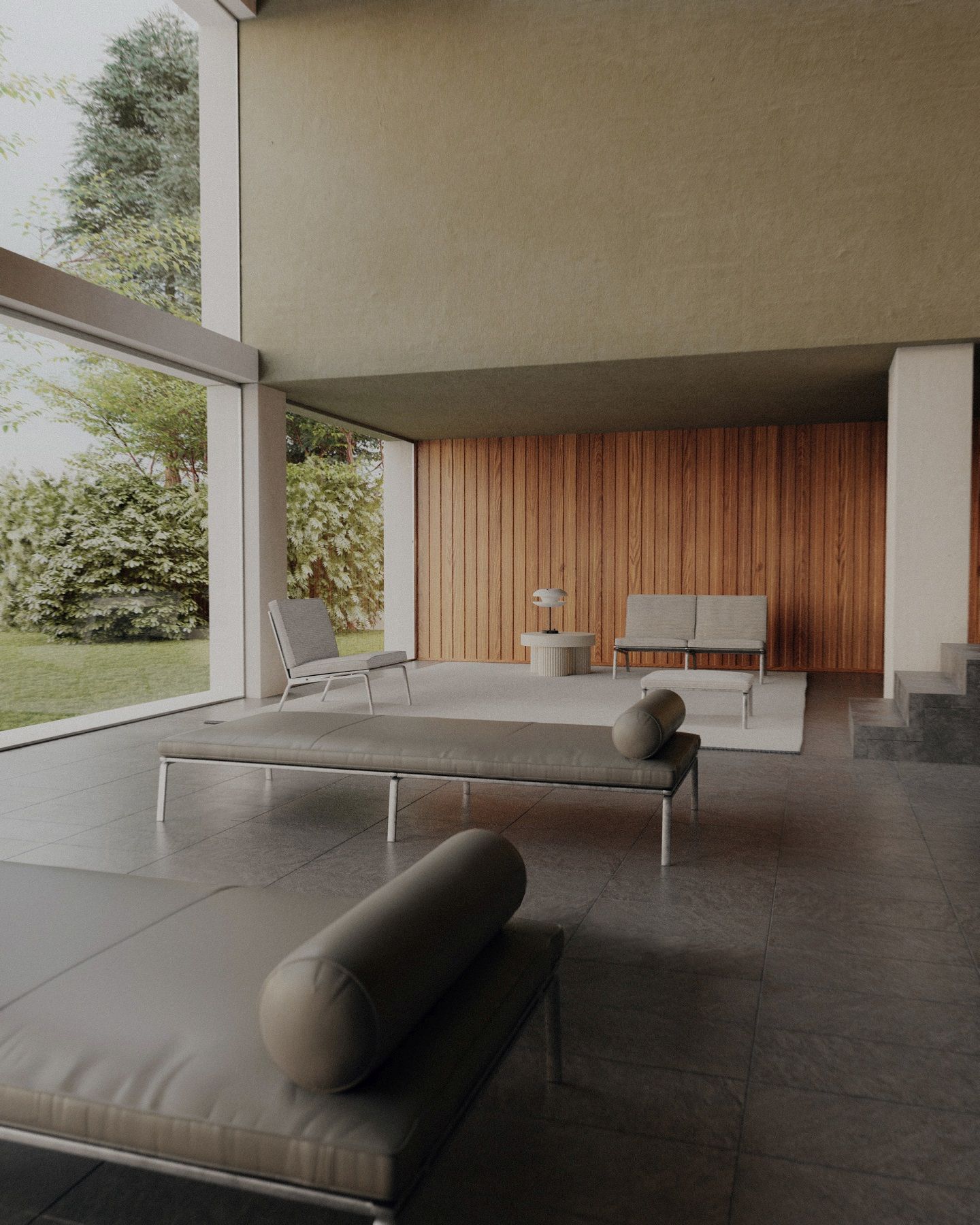 Man Daybed Tagesbett / Liege von NORR11 in modernem Wohnraum mit minimalistischem Design und natürlichem Licht.