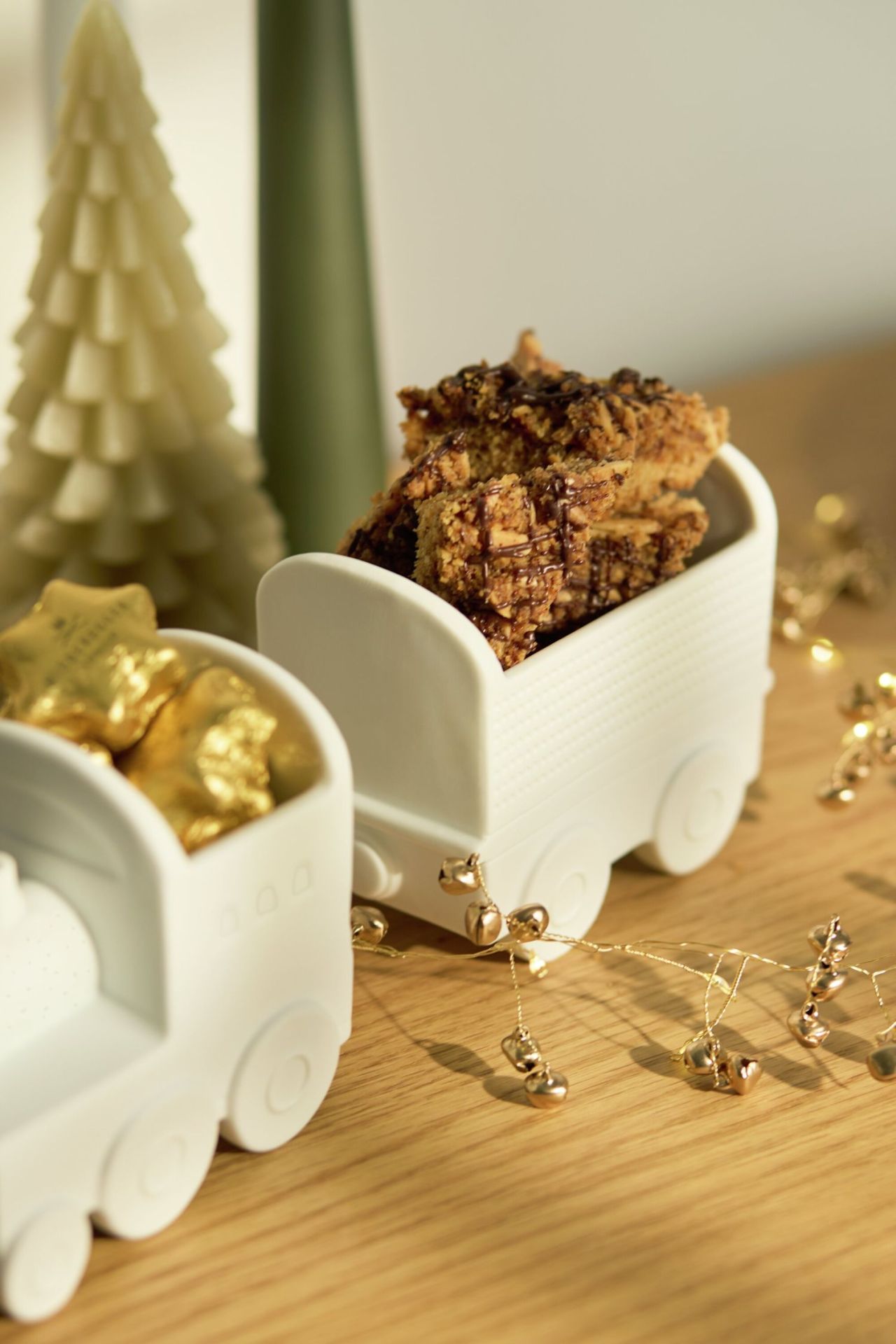Kersttreinset, kommenset, wielen