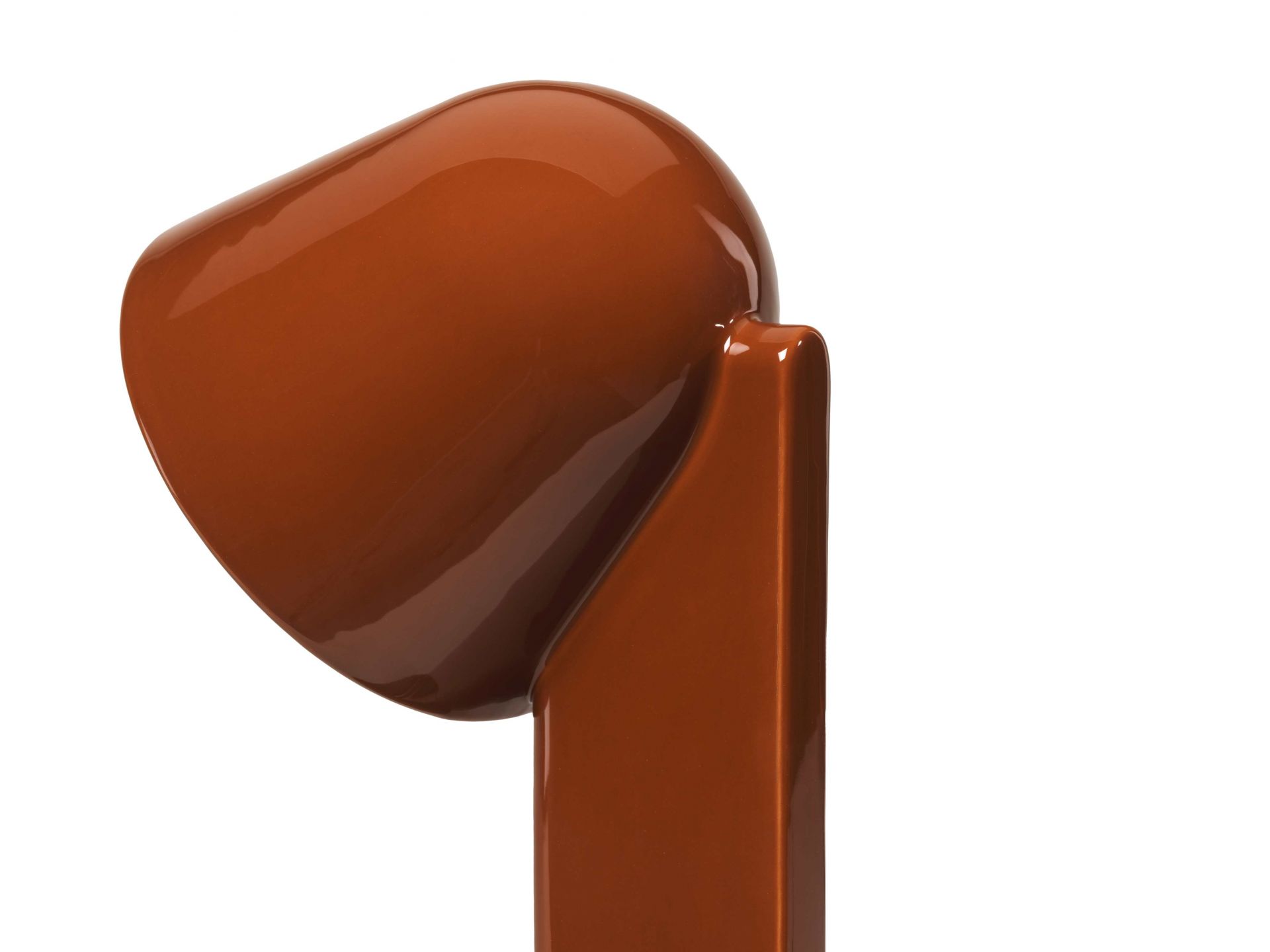 Braune Céramique Tischleuchte von Flos: Moderne Down Table Lamp aus Keramik.