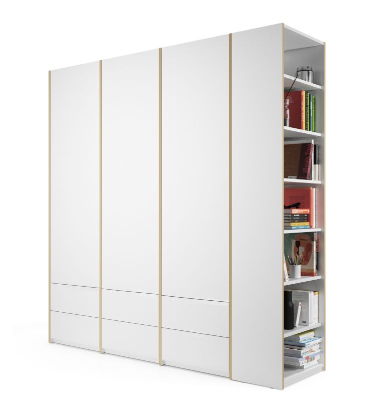 MODULAR PLUS kastcombinatie met aanbouwrek rechts, B 212,2 cm, Müller Möbelwerkstätten
