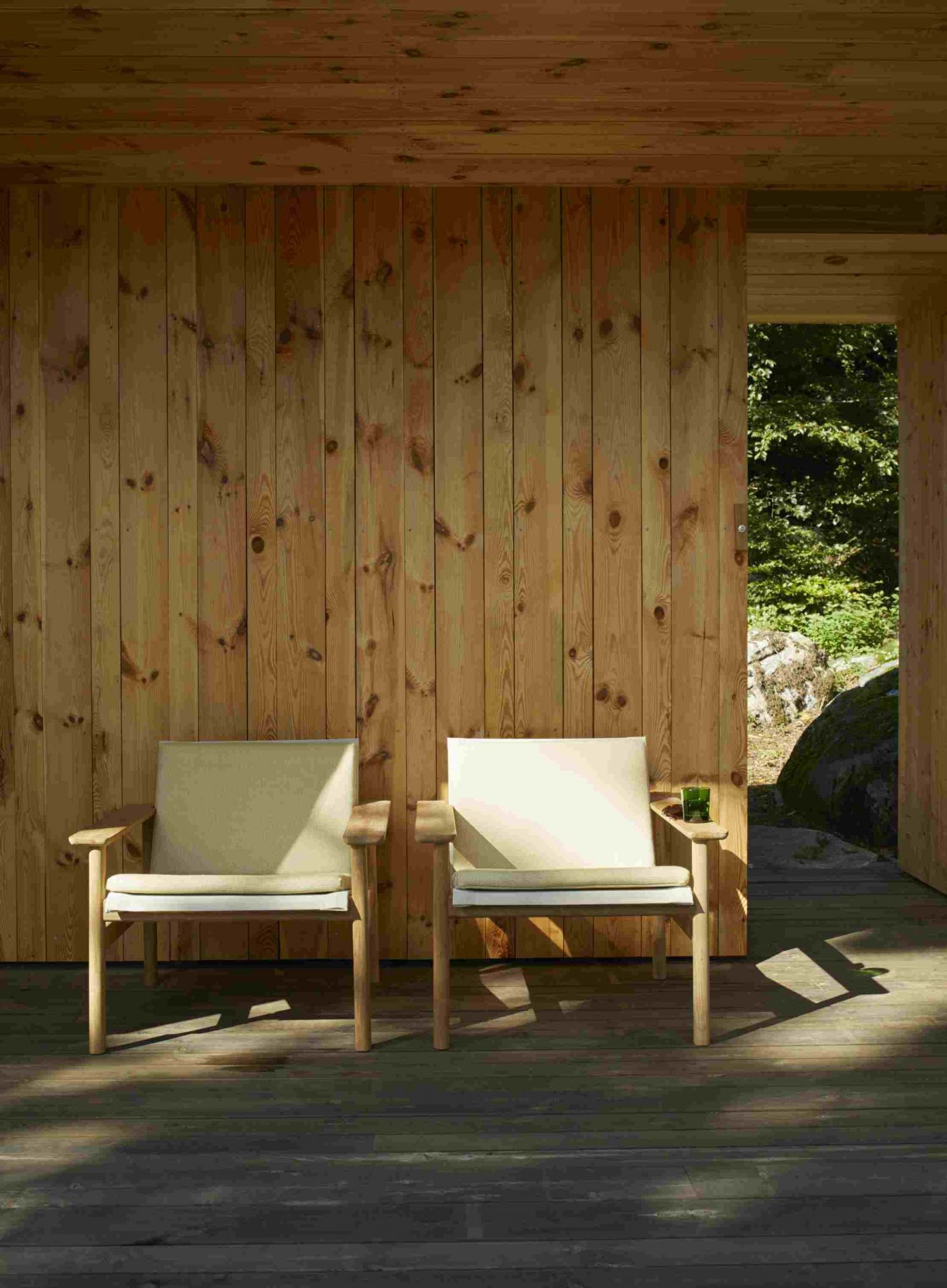 Pelagus Lounge Chair-zitkussen van Skagerak by Fritz Hansen, honinggeel