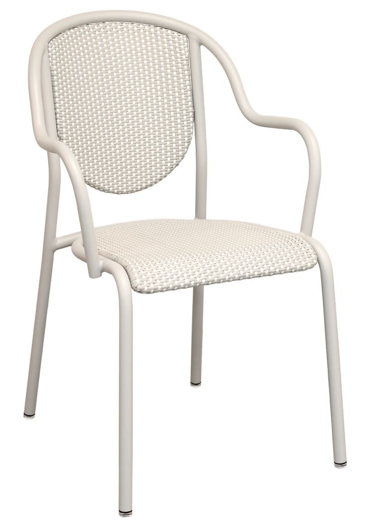 Parisienne 21 Bridge fauteuil met armleuningen voor buiten van Fermob