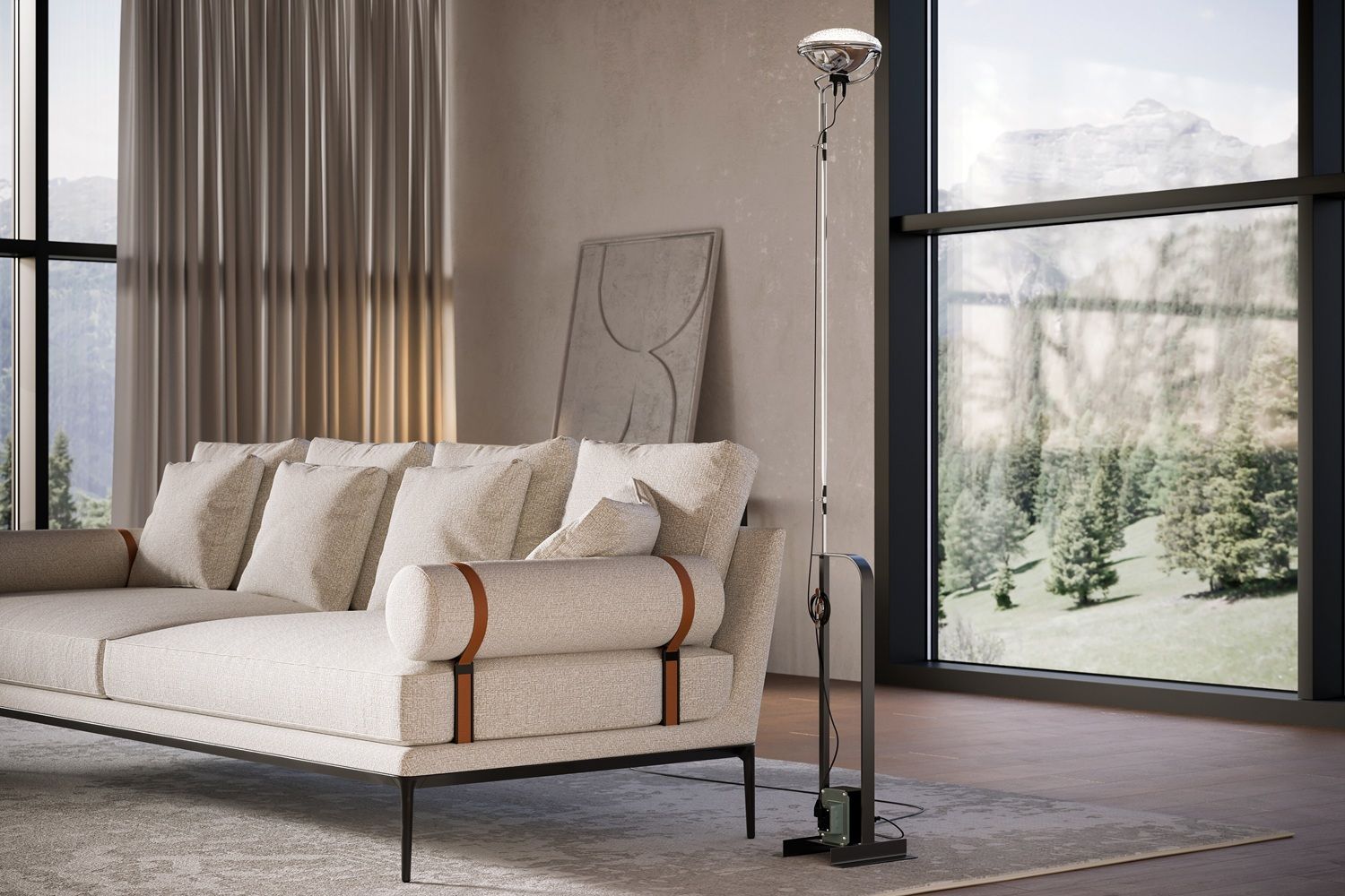 Toio staande lamp van Flos voor indirect licht - Diverse kleuren