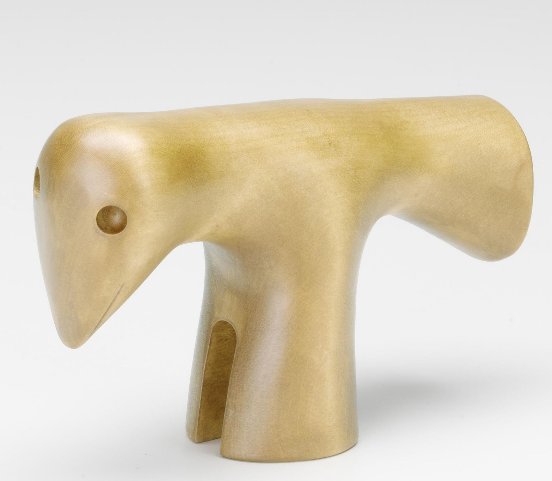 Goldene Girard Bird Skulptur von Vitra, modernes Designobjekt für Wohnzimmer und Büro.